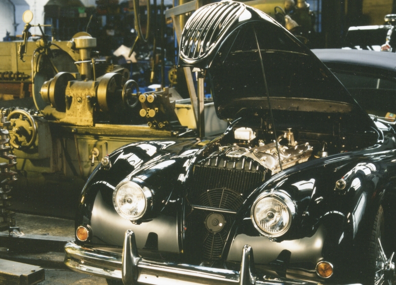 Jaguar XK 140 Wartung Reparatur Instandsetzung Frank Just Motorenteilebearbeitung